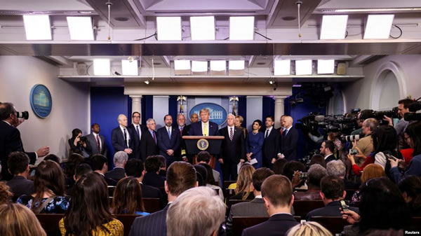 economía estremecida por el coronavirus Trump considera medidas para impulsar la economía estremecida por el coronavirus