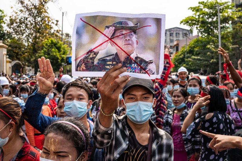 golpe en Myanmar Nueve muertos mientras se reanudan las manifestaciones contra el golpe en Myanmar
