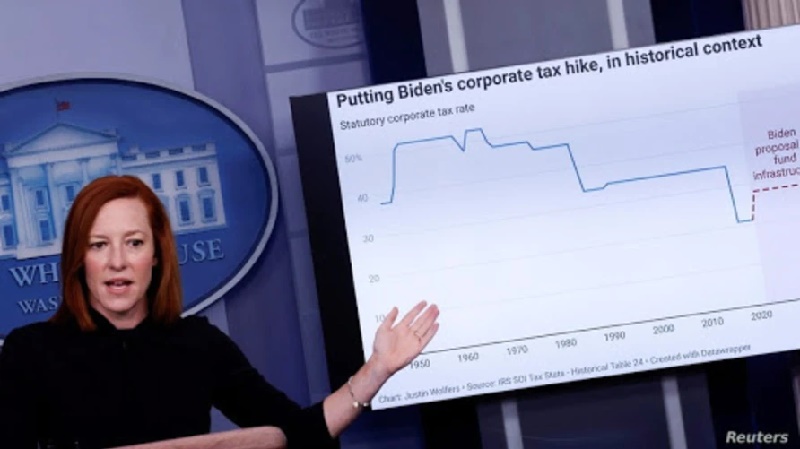 grandes corporaciones Biden formula plan para aumentar impuestos a grandes corporaciones