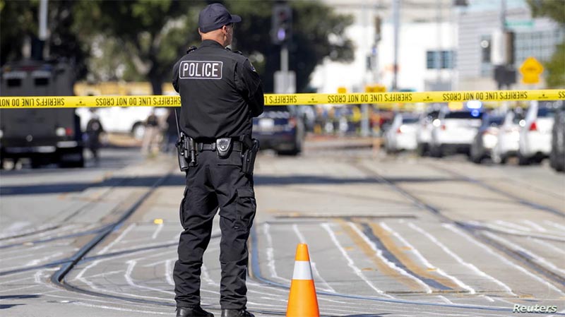 Tiroteo en San Jose, California, deja varios muertos y heridos, según informaron las autoridades locales el miércoles 26 de mayo de 2021. / Foto: Reuters.