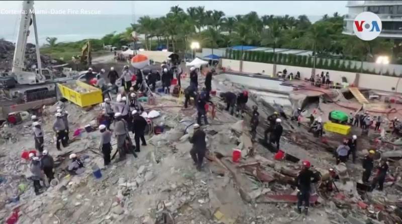 derrumbe del edificio en Surfside