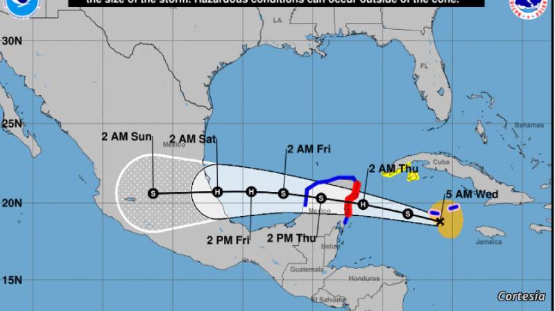 Grace tocará Yucatán con fuerza de huracán Grace tocará Yucatán con fuerza de huracán