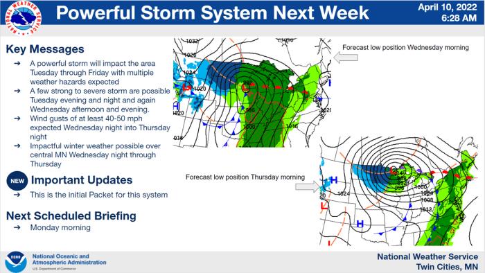 Gran tormenta podría azotar Minnesota Gran tormenta podría azotar Minnesota