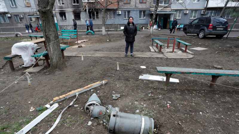 Los misiles rusos caen sobre Kiev