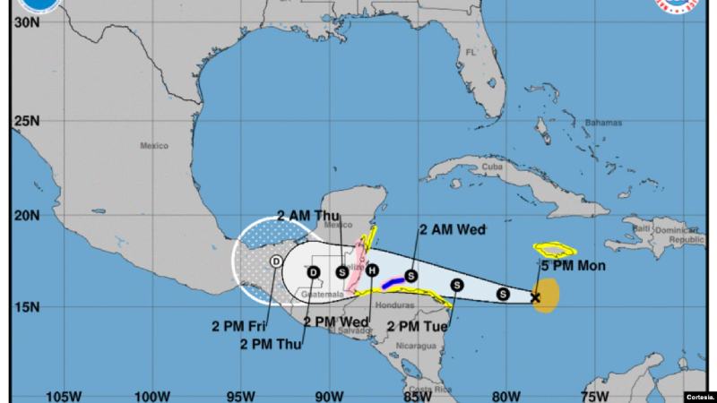 Tormenta tropical Lisa se fortalece en el Caribe y amenaza con llegar a Centroamérica como huracán