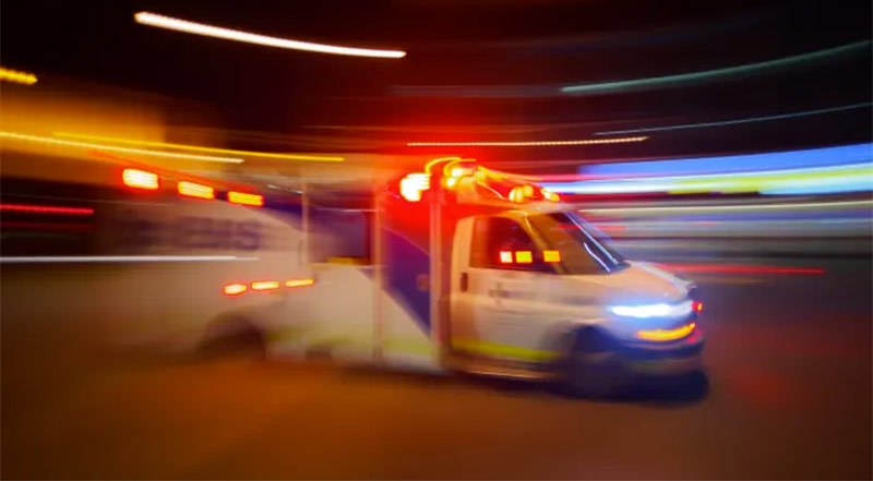 accidente cerca del casino Treasure Island