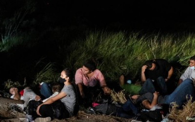 Migrantes en la frontera sur