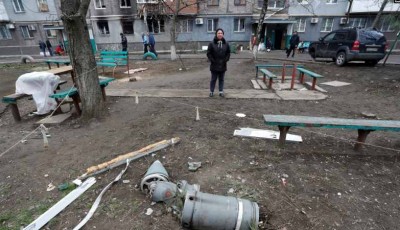 Los misiles rusos caen sobre Kiev