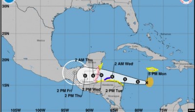 Tormenta tropical Lisa se fortalece en el Caribe y amenaza con llegar a Centroamérica como huracán