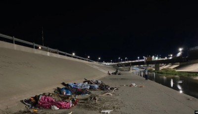 Migrantes que llegan a El Paso huyendo de la violencia
