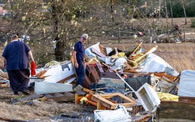 Tormentas y tornados en el sur de EEUU