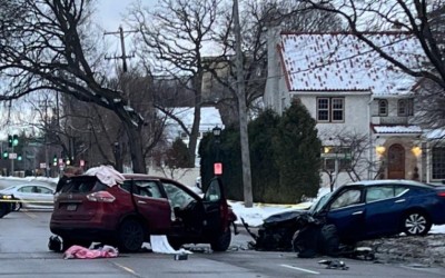 accidente cerca de la Universidad de St. Thomas