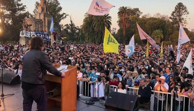 Candidato derechista Javier Milei