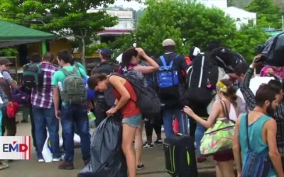 alto flujo de migrantes que buscan llegar a Panamá por el Darién