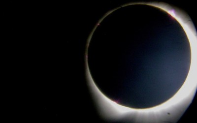 visión del eclipse solar