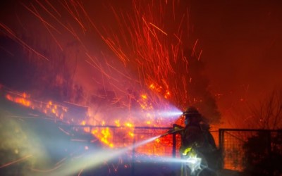 Incendio forestal Franklin